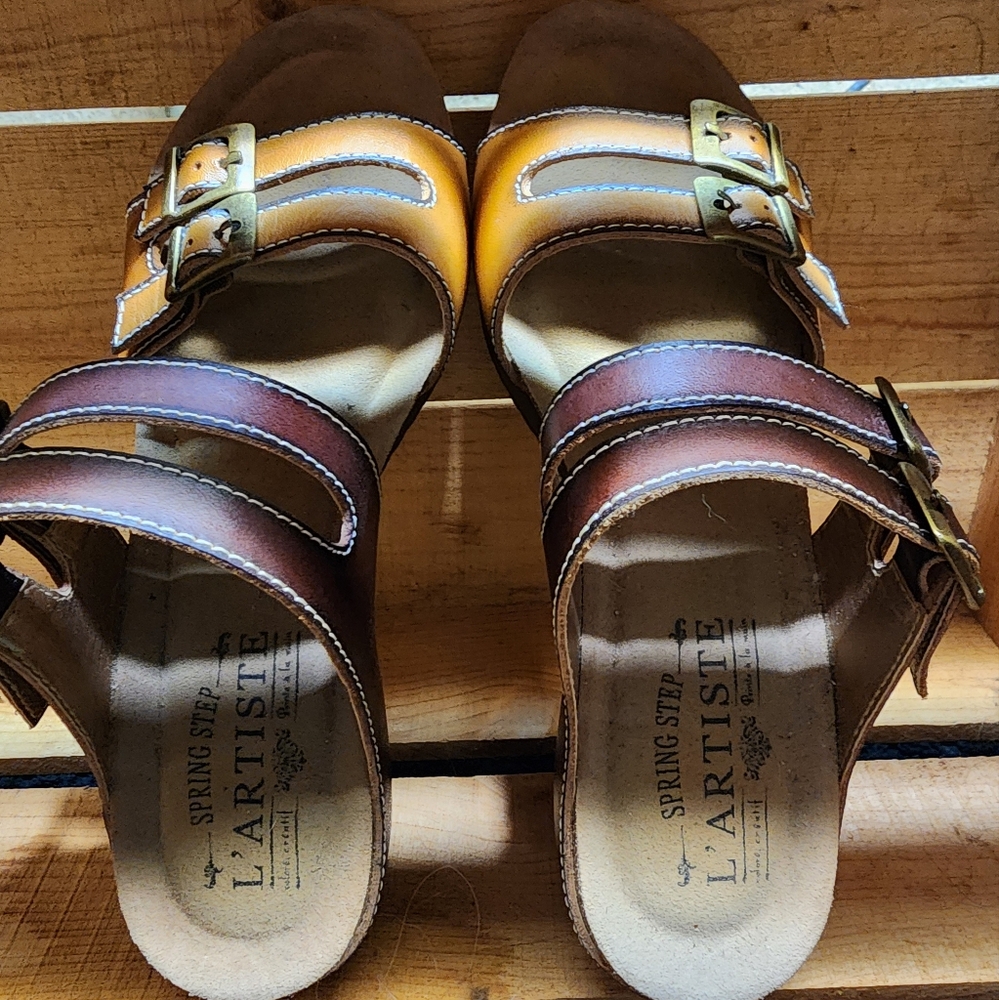Spring Step La Artiste Magdy Buckle Style Slide Sandals